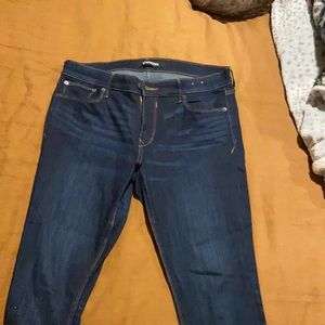 Express jeans 12 regular mid size stretch